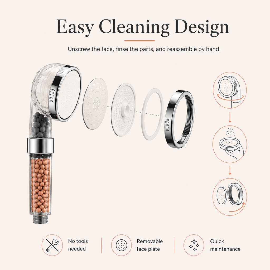 Ablua Clear Shower Head