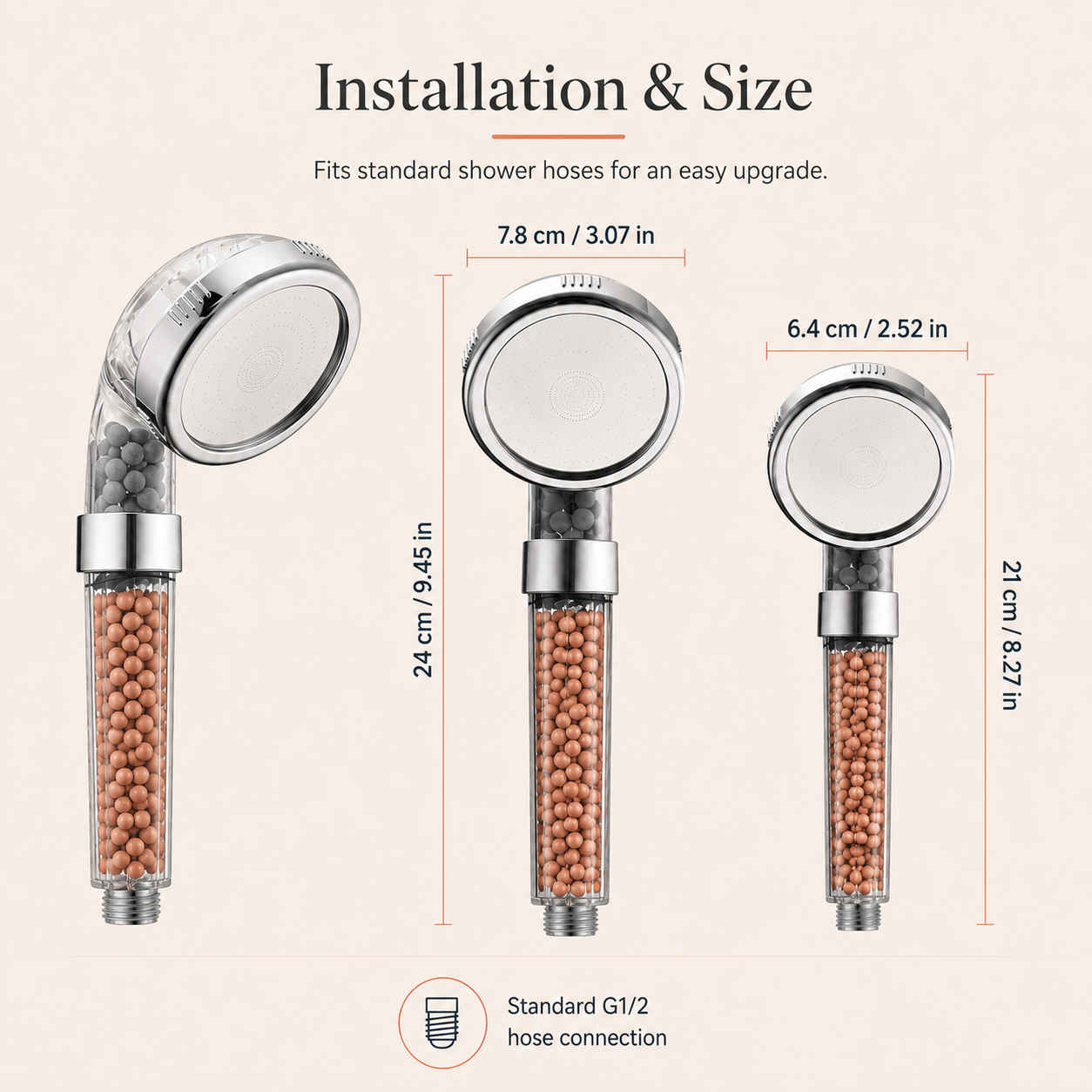 Ablua Clear Shower Head