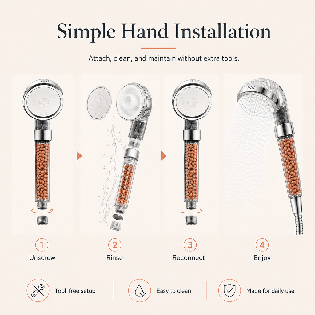 Ablua Clear Shower Head