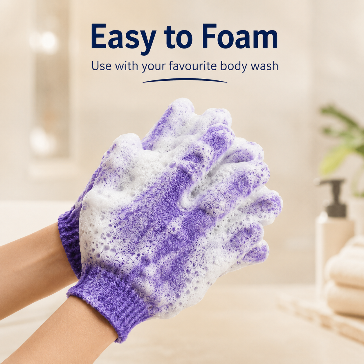 Ablua Exfoliating Bath Gloves