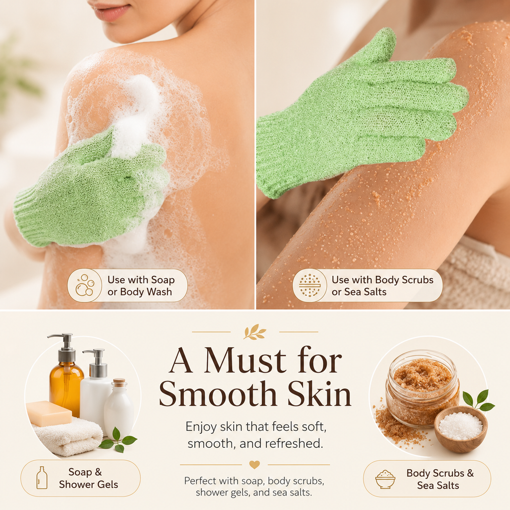 Ablua Exfoliating Bath Gloves