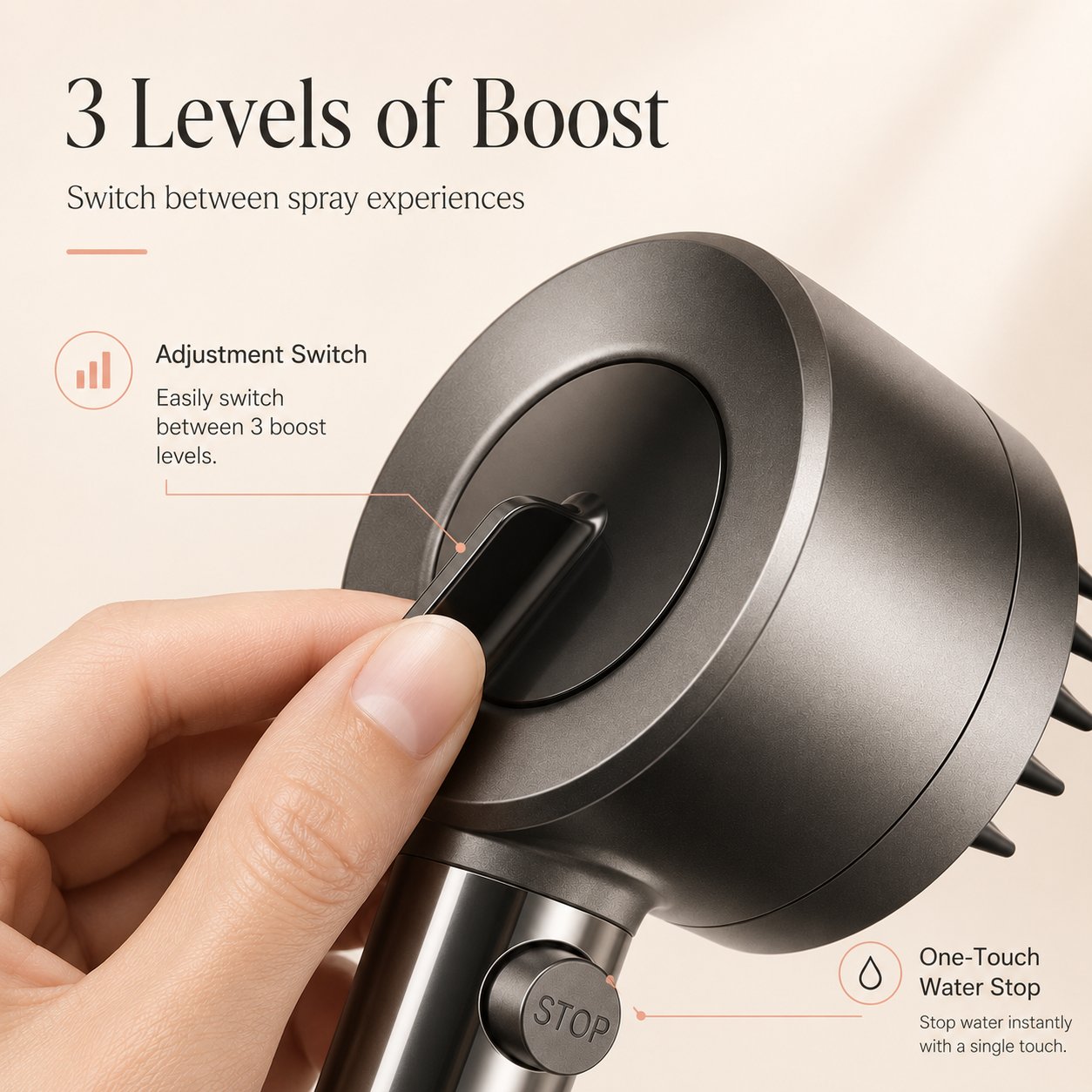 Ablua Surge High-Pressure Filter Shower Head