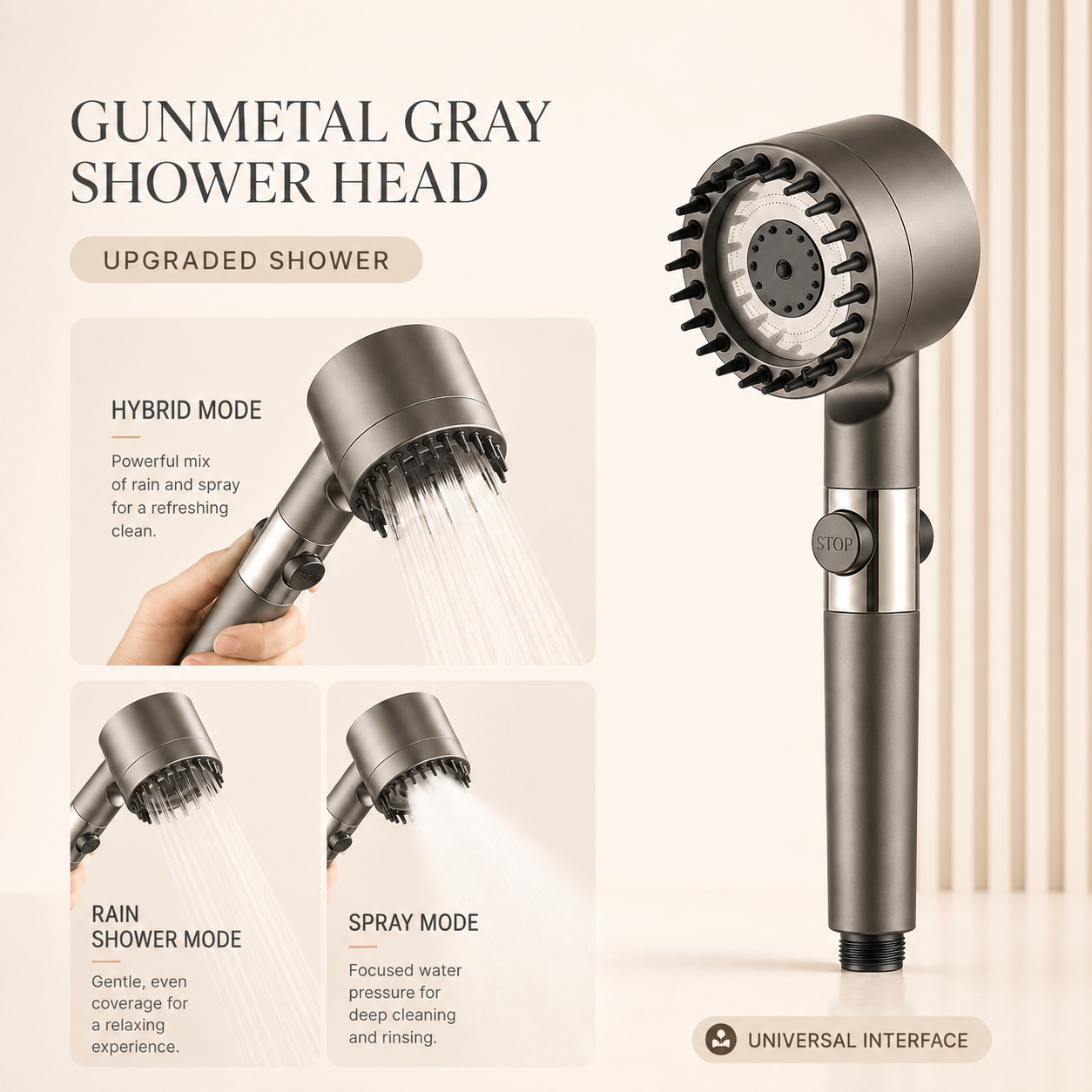 Ablua Surge High-Pressure Filter Shower Head