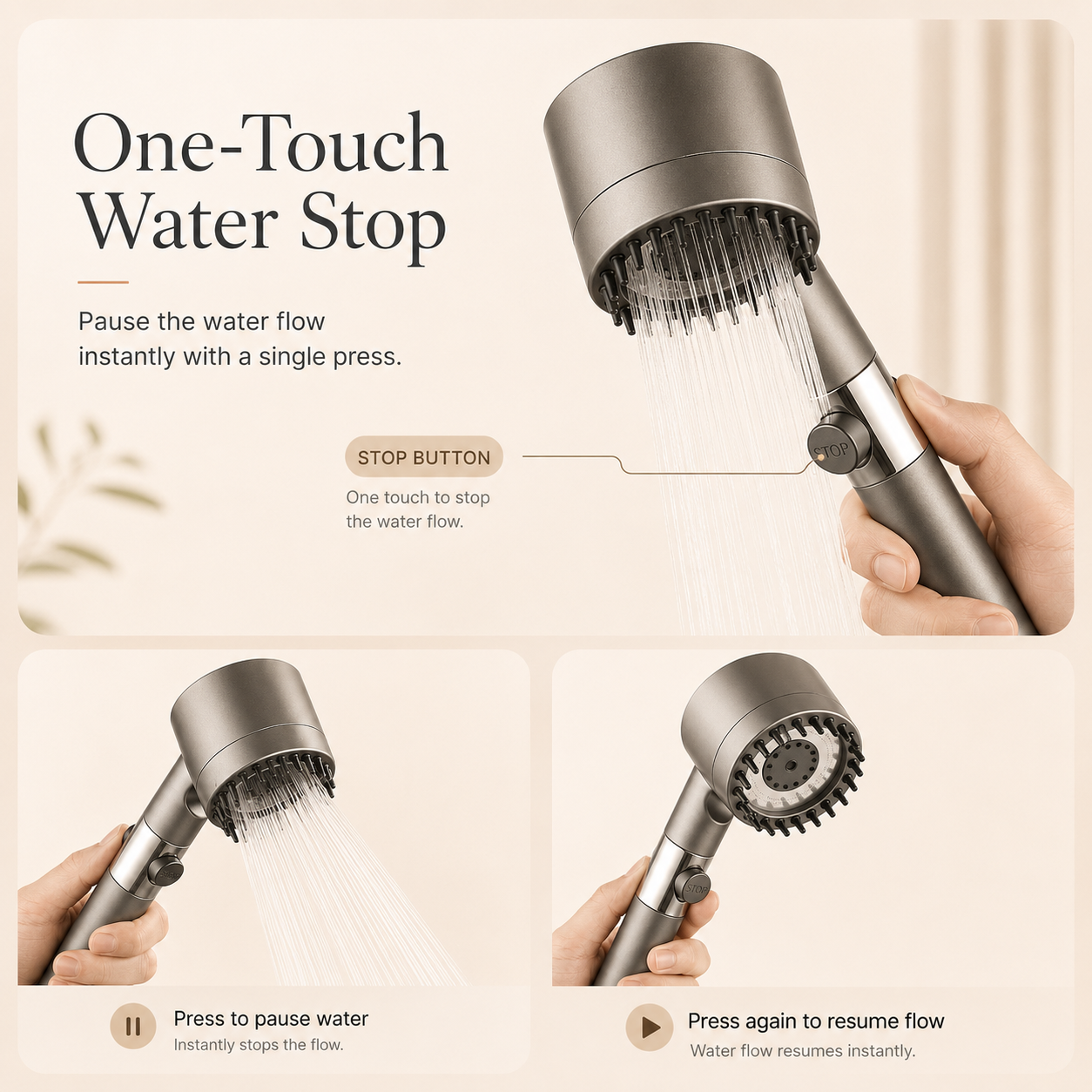 Ablua Surge High-Pressure Filter Shower Head